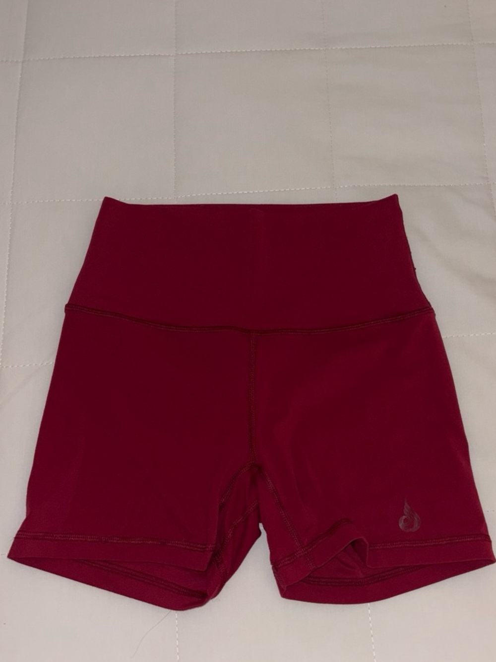 Ryderwear High-Waist Women's Athletic Shorts - red